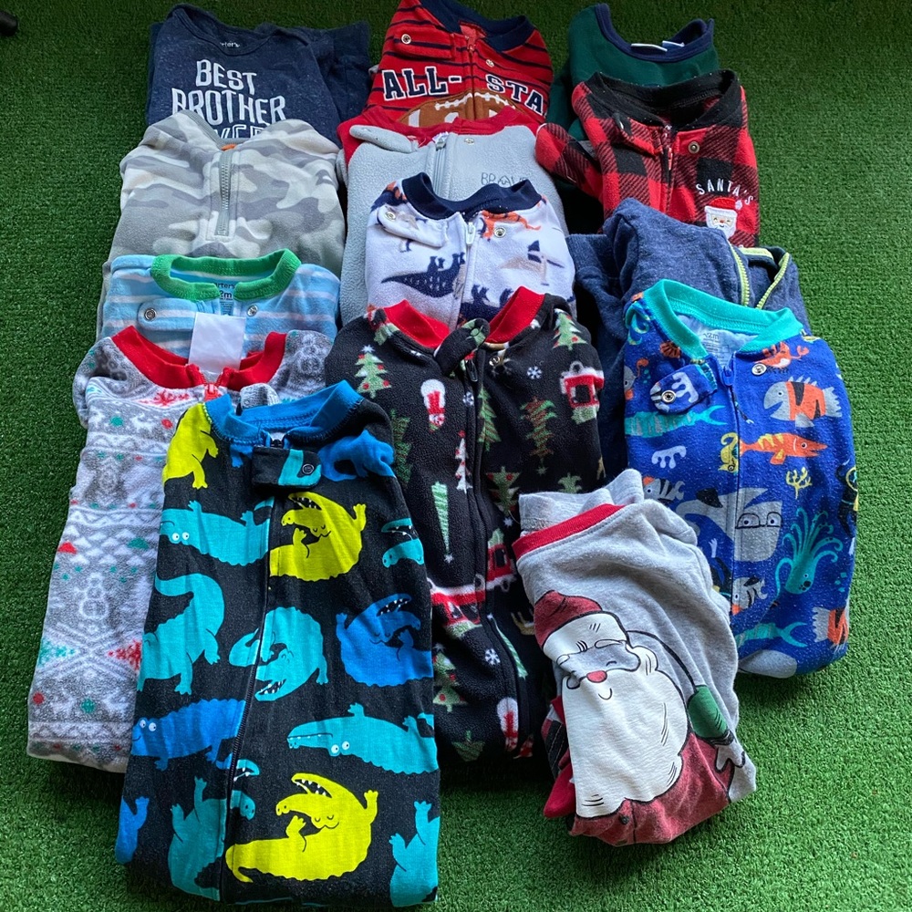 14 12month footsie pajamas